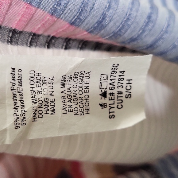 💟 Q Women's Small Multi-colored Ribbed Midi Dress - Picture 4 of 4